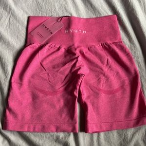 NVGTN Seamless Contour Shorts in Bubble Gum Pink